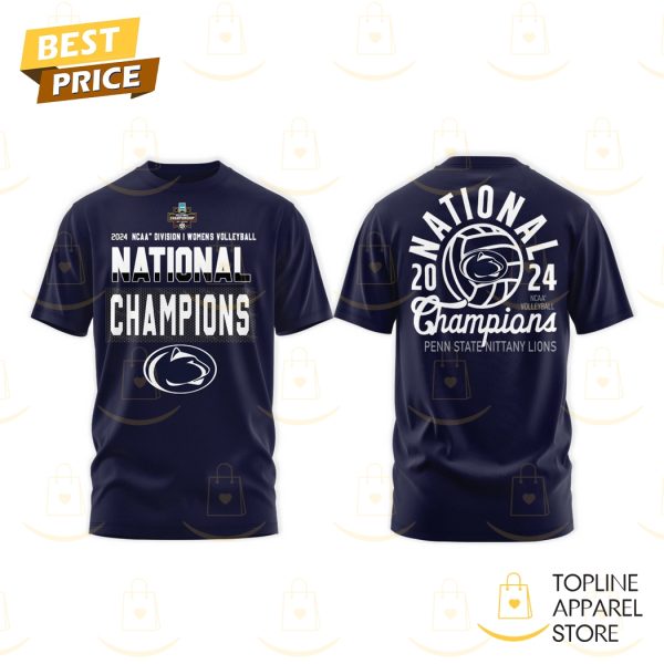 Penn State Nittany Lions Women Volleyball National Champions 3D T-Shirt