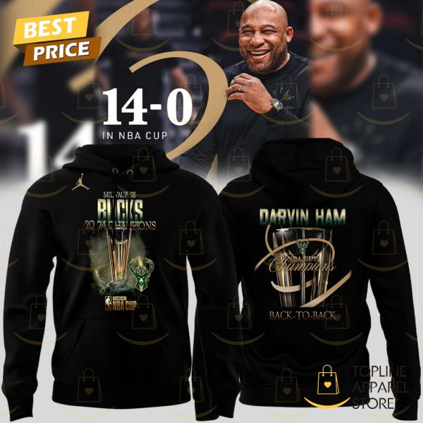 Coach Darwin Ham Champions NBA Milwaukee Bucks Hoodie