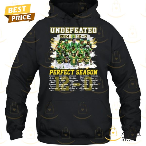 Undeffeated 2024 Perfect Season Oregon Ducks Signature Unisex T-Shirt