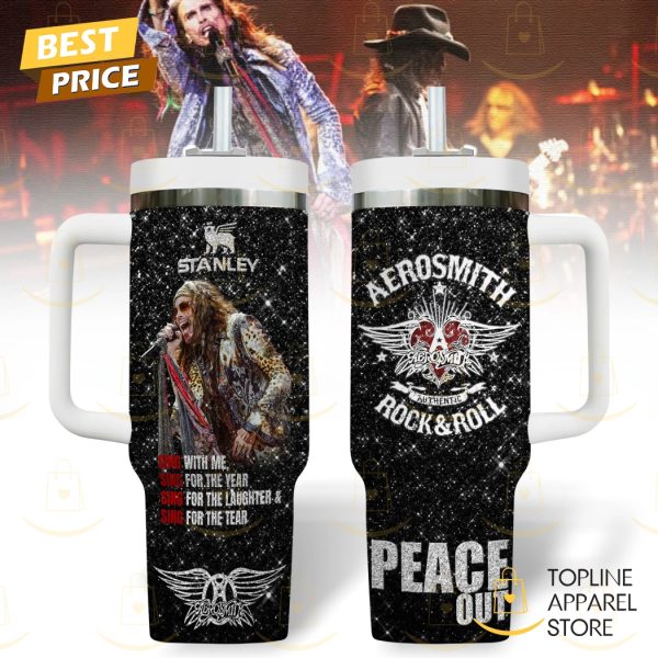 Aerosmith – Peace Out Tumbler With Handle And Straw