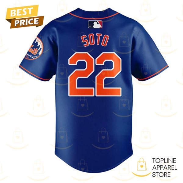 New York Mets Juan Soto 22 Baseball Jersey – Blue