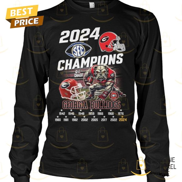 2024 Champions Georgia Bulldogs Go Dawgs Unisex T-Shirt