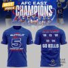 2024 AFC East Division Champions Buffalo Bills – Go Bills 3D T-Shirt – White