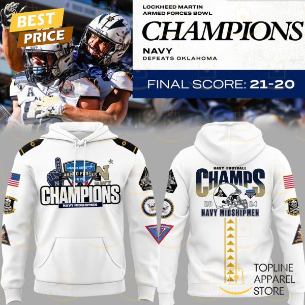 2024 Armed Forces Bowl Navy Midshipmen Hoodie