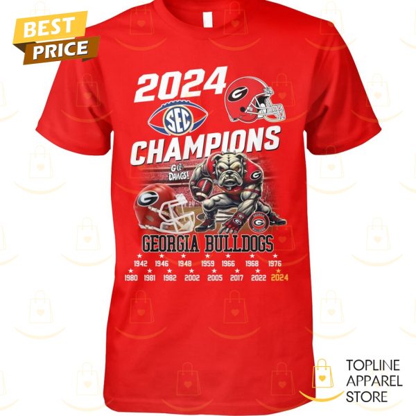 2024 Champions Georgia Bulldogs Go Dawgs Unisex T-Shirt