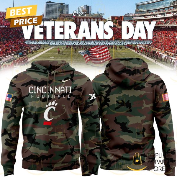 2024 Military Appreciation Cincinnati Bearcats Football Hoodie