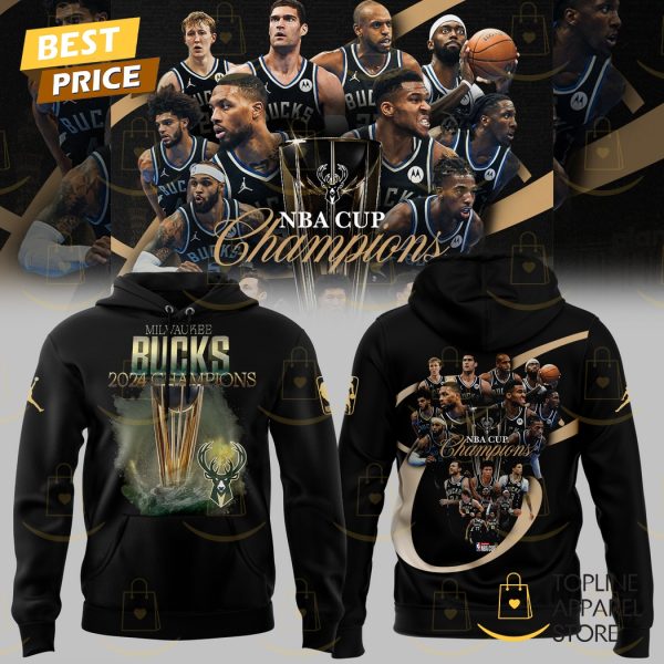 2024 Milwaukee Bucks Champions NBA Cup Hoodie