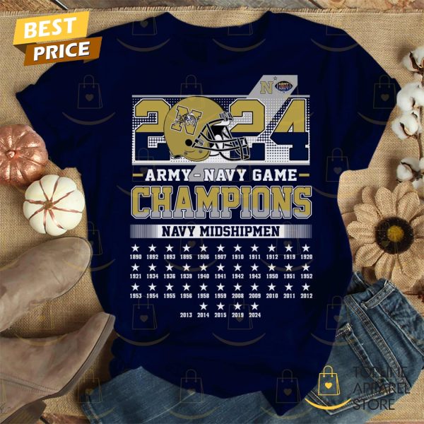 125th Army – Navy Game Champions Navy Midshipmen Beat Army Black Knights Unisex T-Shirt