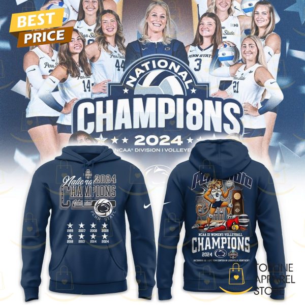 2024 Penn State Nittany Lions Women Volleyball National Champions Hoodie