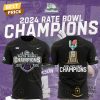 2024 Rate Bow Champions Kansas State Wildcats Football 3D T-Shirt