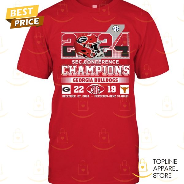 2024 SEC Conference Champions Georgia Bulldogs Unisex T-Shirt