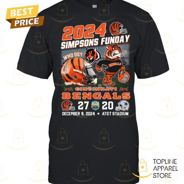 2024 Simpsons Funday Cincinnati Bengals Unisex T-Shirt