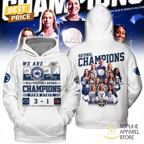 2024 We Are Penn State Nittany Lions Volleyball Champions Hoodie