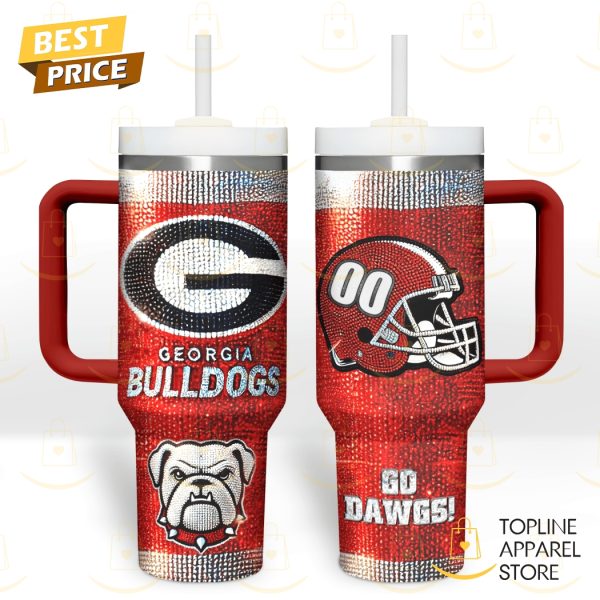 Georgia Bulldogs – Go Dawgs Tumbler With Handle And Straw