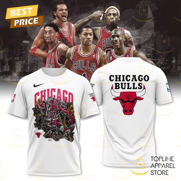 Chicago Bulls x Warren Lotas 3D T-Shirt – White