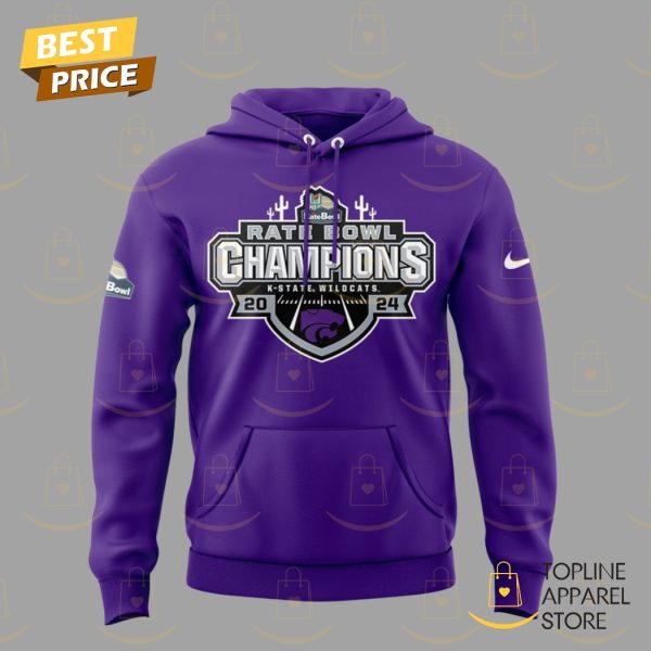 2024 Rate Bowl Champions K-State Kansas State Wildcats Hoodie