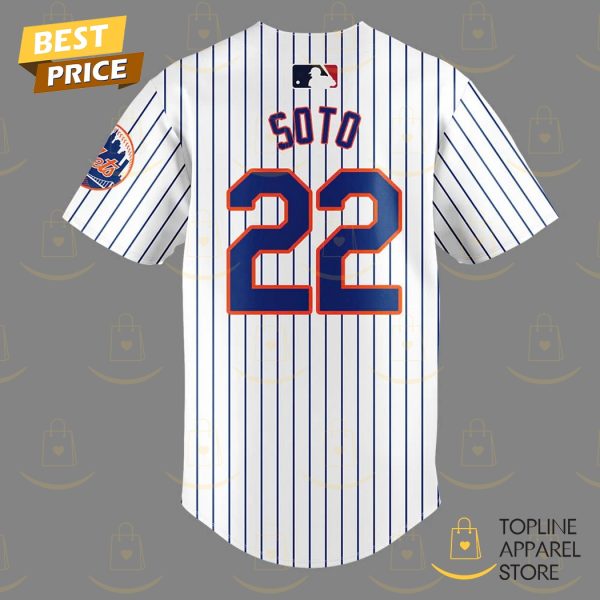 New York Mets Juan Soto 22 Baseball Jersey