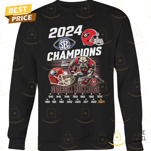 2024 Champions Georgia Bulldogs Go Dawgs Unisex T-Shirt