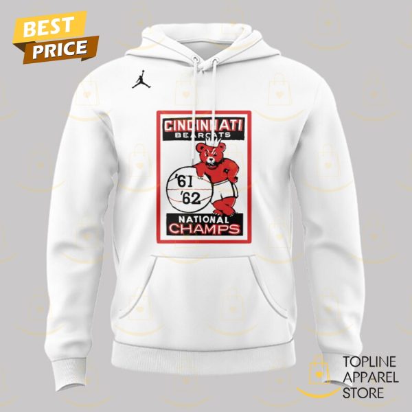 National Champs Cincinnati Bearcats Hoodie – White