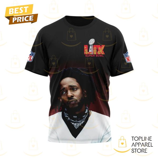 Kendrick Lamar Super Bowl Fox Halftime Show 3D T-Shirt