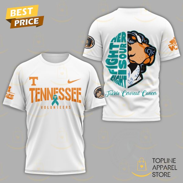 Tennessee Volunteers x Tackle Cervical Cancer 3D T-Shirt