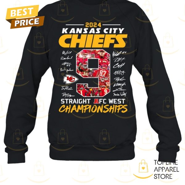 2024 Kansas City Chiefs Straight Afc East Championship Signature Unisex T-Shirt