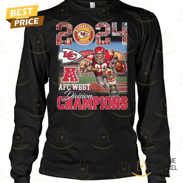 2024 AFC West Division Champions Kansas City Chiefs Unisex T-Shirt