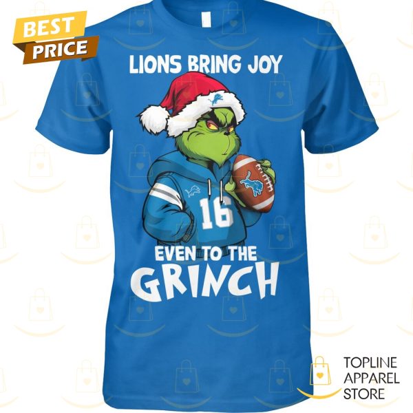 Detroit Lions Bring Joy Even To The Grinch Unisex T-Shirt