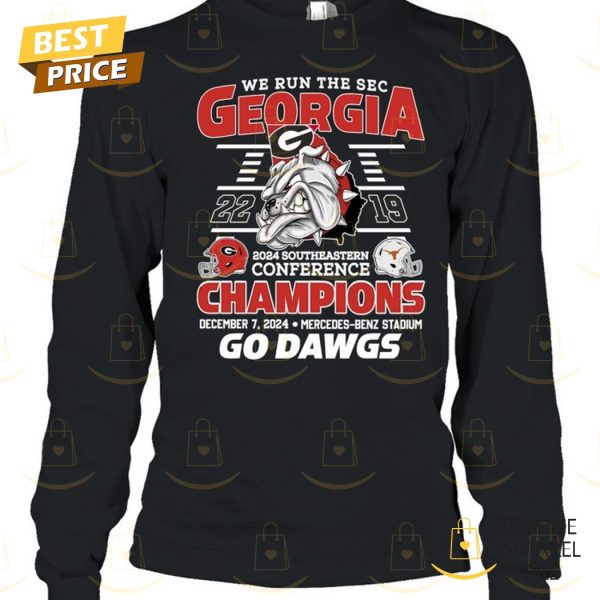 Georgia Bulldogs Run The SEC Champions Go Dawgs Unisex T-Shirt