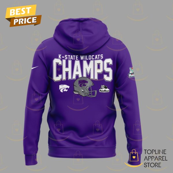 2024 Rate Bowl Champions K-State Kansas State Wildcats Hoodie