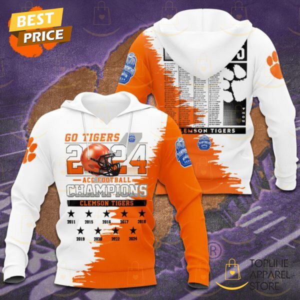 2024 Afc Football Champs Clemson Tigers Go Tigers Hoodie