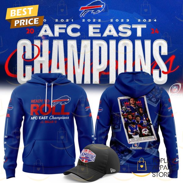 2024 Buffalo Bills AFC East Division Champions Ready To Roll Hoodie – Blue