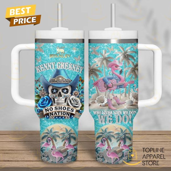 Kenny Chesney No Shoes Nation Tumbler With Handle And Straw