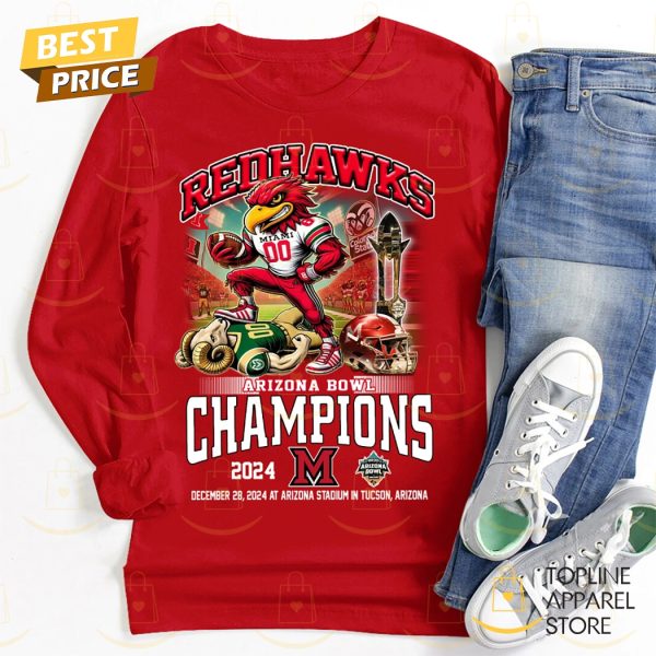 Miami RedHawks Arizona Bowl Champions 2024 Unisex T-Shirt