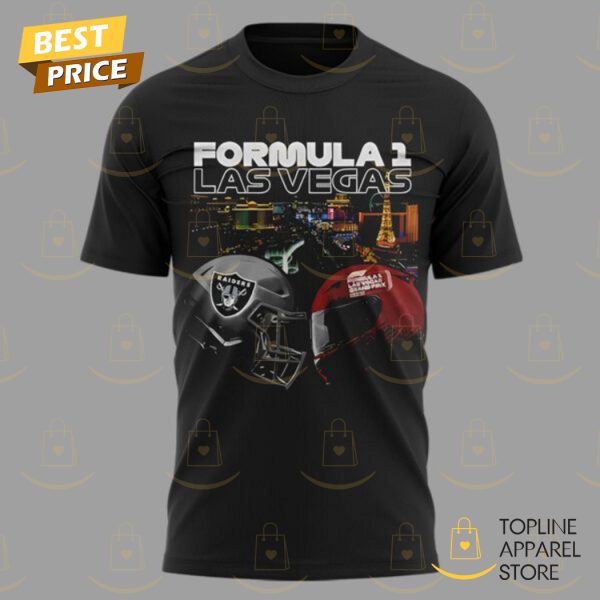 Las Vegas Raiders x Formula 1 Grand Prix 2024 3D T-Shirt