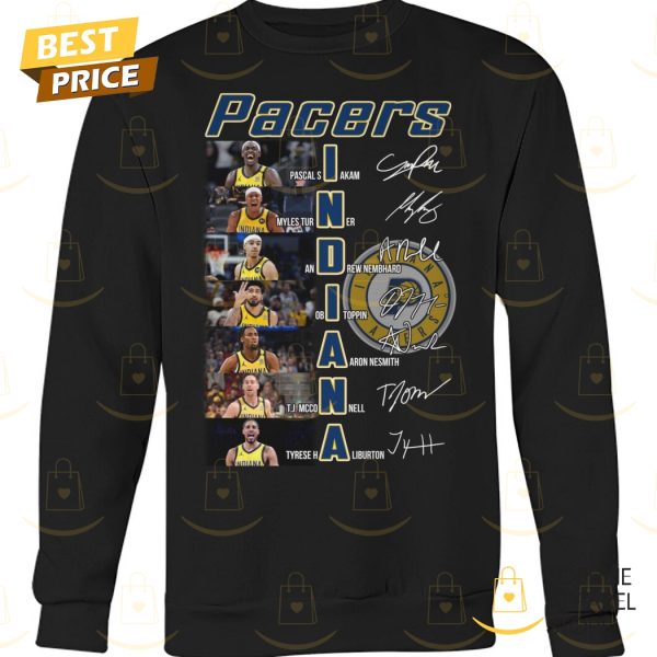 Indiana Pacers Basketball Team Signature Unisex T-Shirt