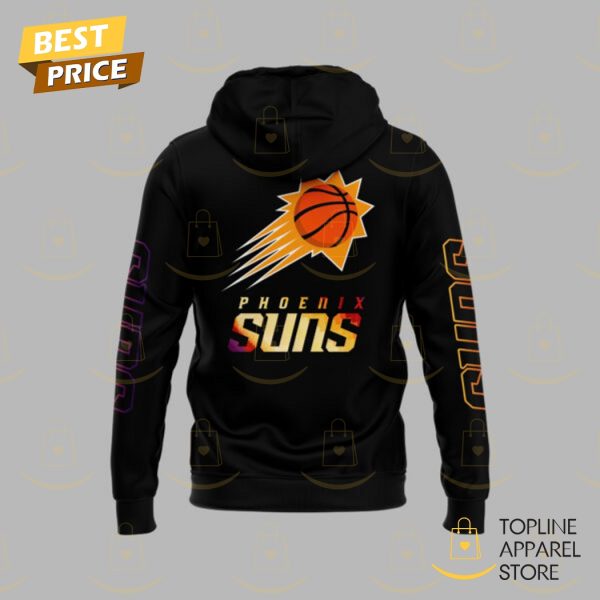 Phoenix Suns Basketball Logo Design Hoodie – Black