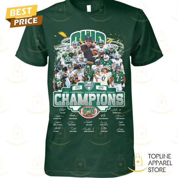 2024 Mac Champions Ohio Bobcats Signature Unisex T-Shirt