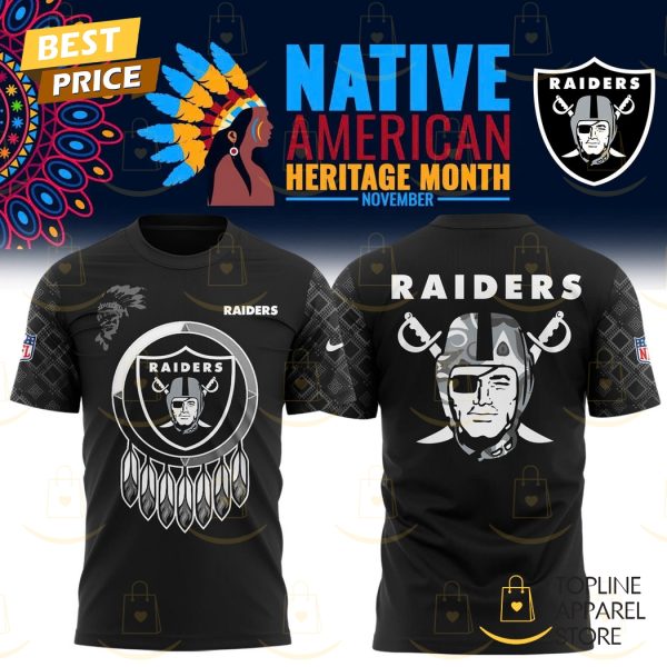 Las Vegas Raiders 2024 Native American Heritage Month 3D T-Shirt