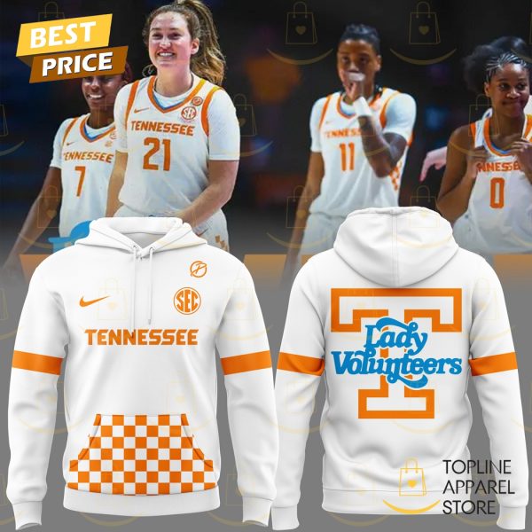 Lady Tennessee Volunteers Women Basketball Hoodie – White