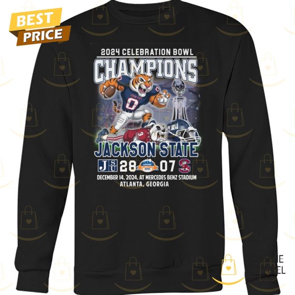 2024 Celebration Bowl Champions Jackson State Tigers Unisex T-Shirt