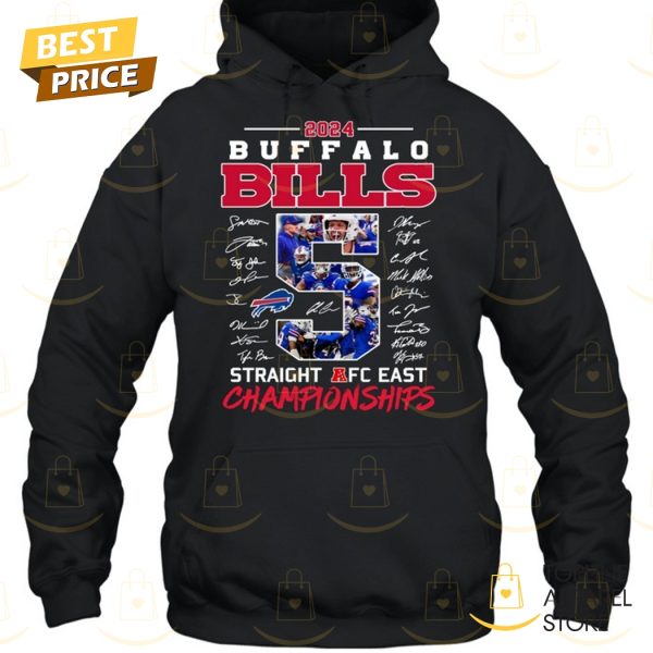 2024 Buffalo Bills Straight Afc East Championship Signature Unisex T-Shirt