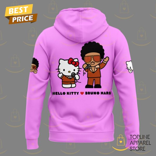 Bruno Mars x Hello Kitty Design Hoodie – Pink