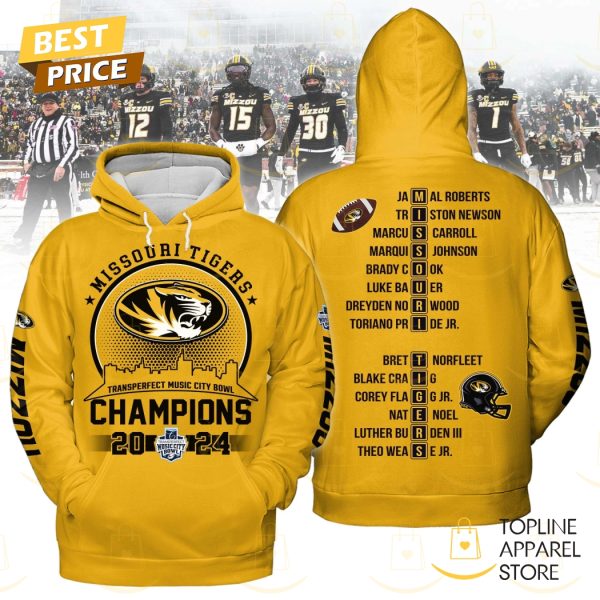 Missouri Tigers Transperfect Music City Bowl Champions 2024 Hoodie