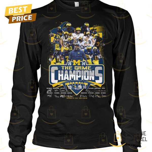 2024 The Game Champions Michigan Wolverines Signature Unisex T-Shirt