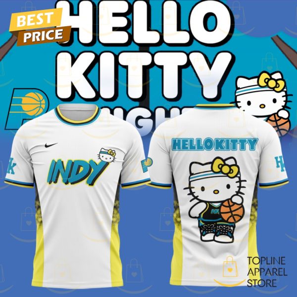 Indiana Pacers Basketball x Hello Kitty 3D T-Shirt