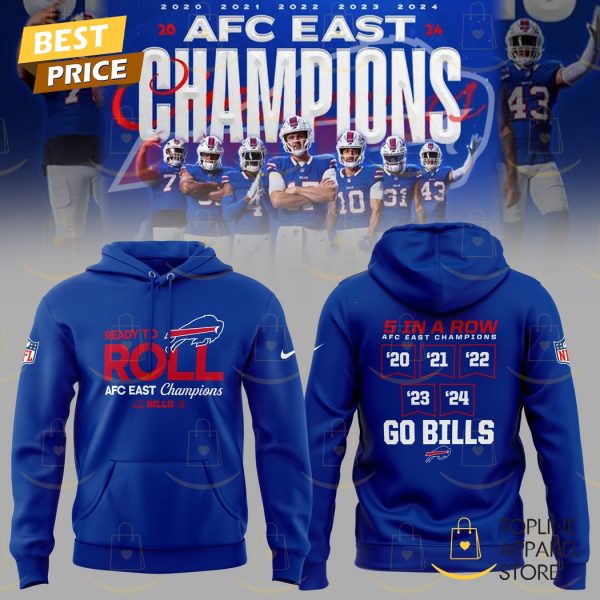 5 In A Row AFC East Champions Go Buffalo Bills Hoodie