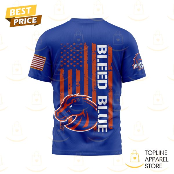 Boise State Broncos Bleed Blue 3D T-Shirt