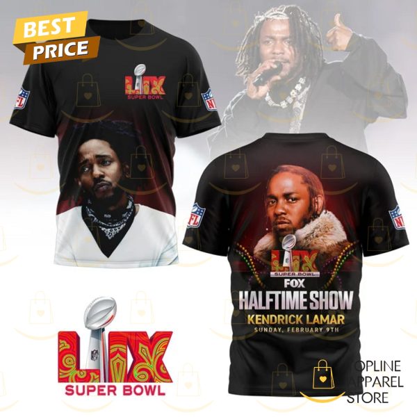 Kendrick Lamar Super Bowl Fox Halftime Show 3D T-Shirt