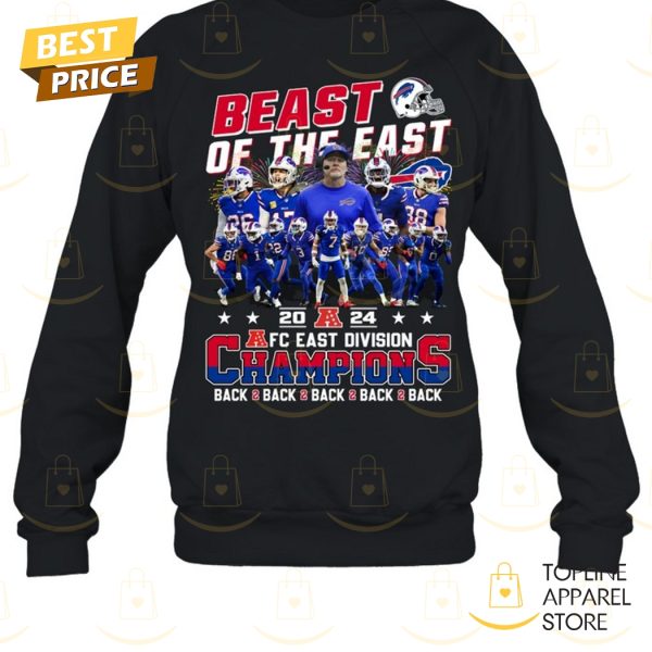 Beast Of The East 2024 AFC East Division Champions Buffalo Bills Unisex T-Shirt